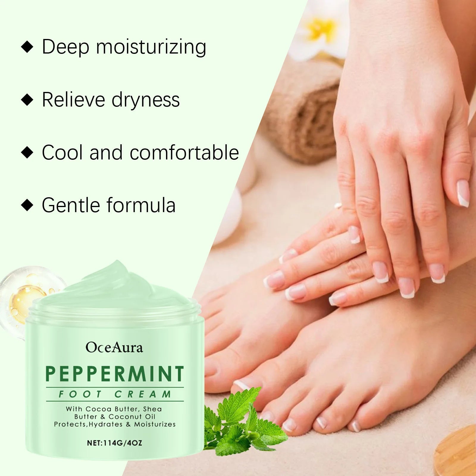 Peppermint Moisturizing Foot Cream