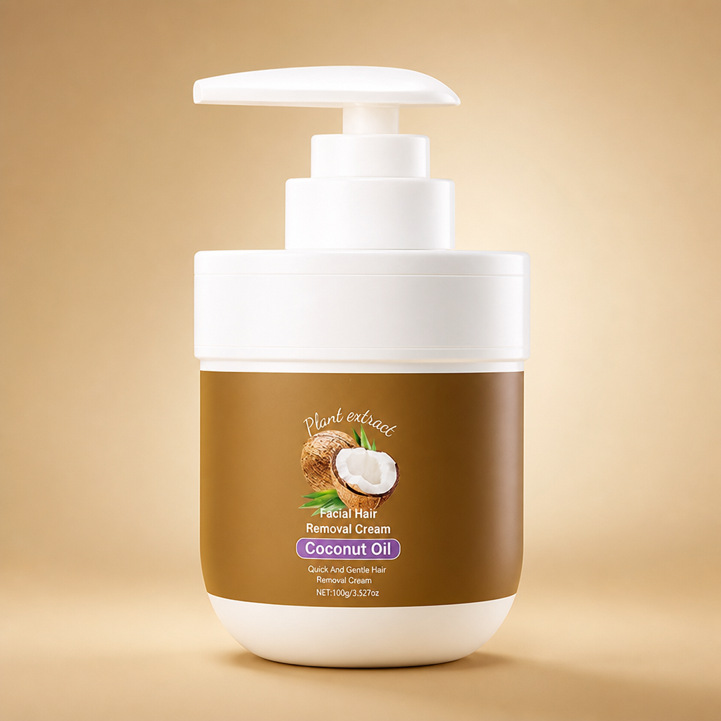 Facial Hair Removal Cream With Coconut Oil And Aloe Vera