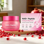 NAD Peptide Firming Face Cream jar shown against a clean background
