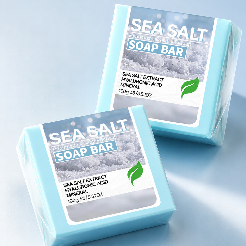 Sea Salt Soap Hyaluronic Acid Hydrating Bar For Dry Skin