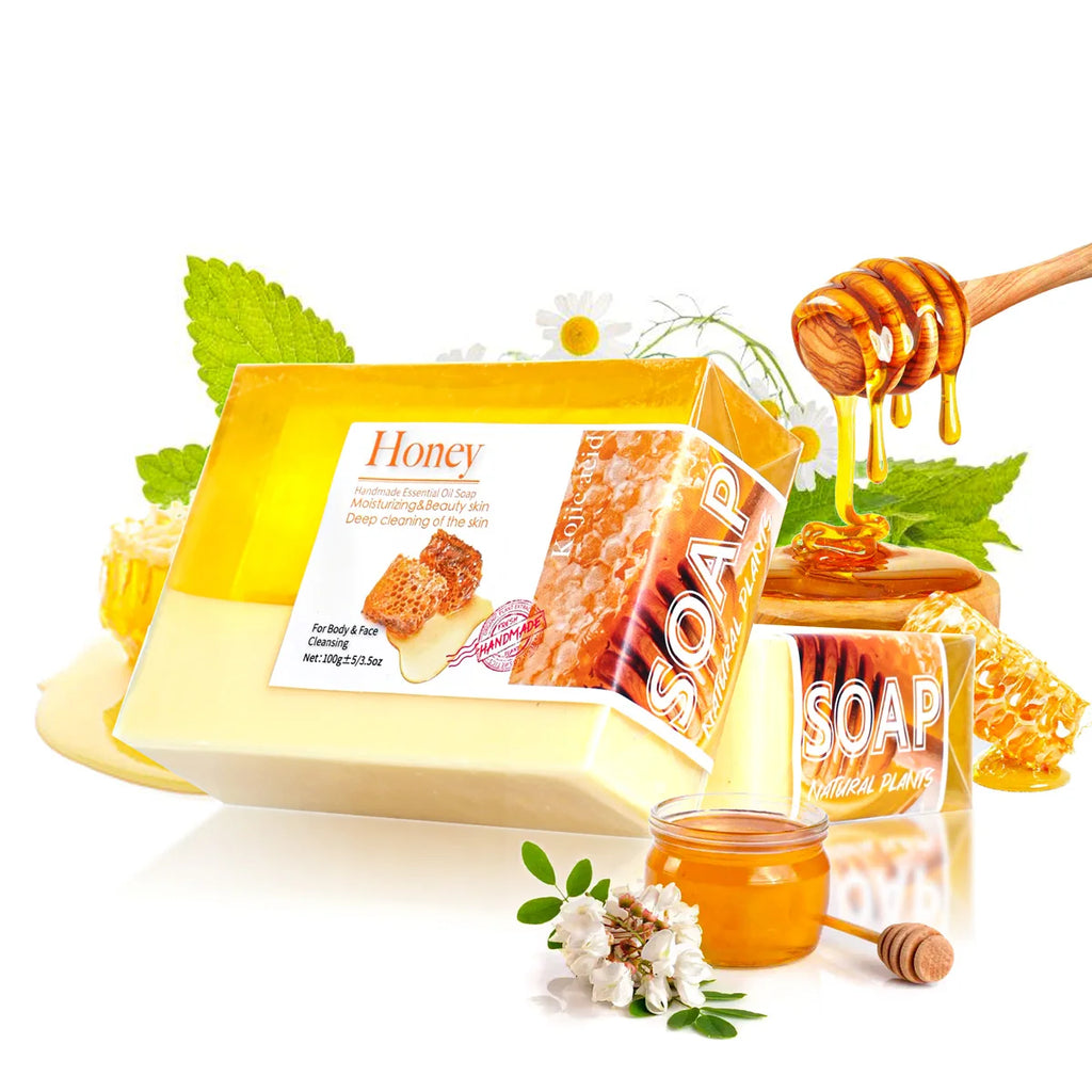 Goat Milk Soap Honey Two Tone Handmade For Oily Skin