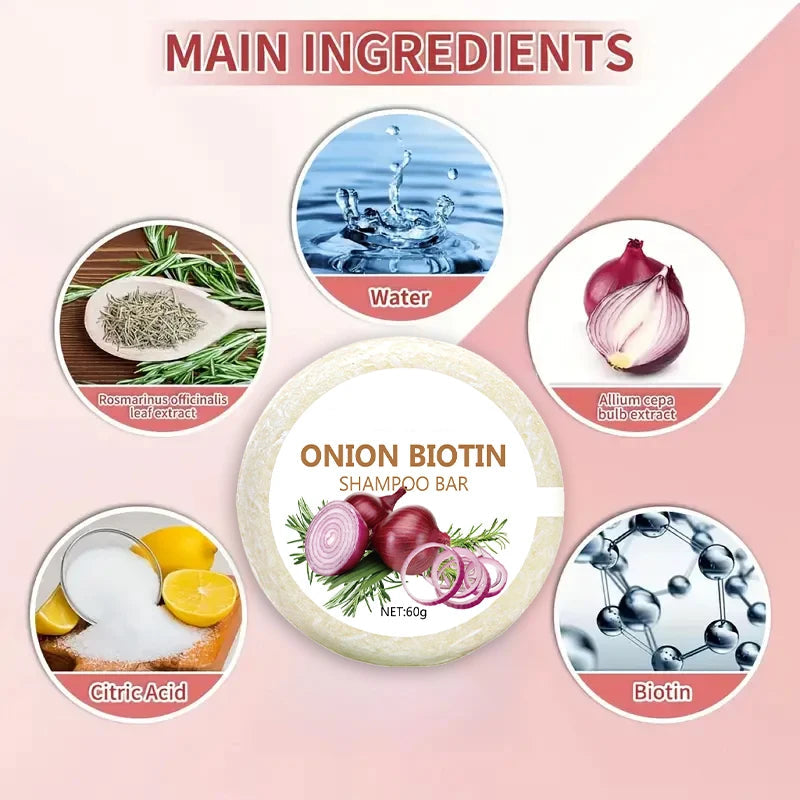 Onion Biotin Shampoo Bar