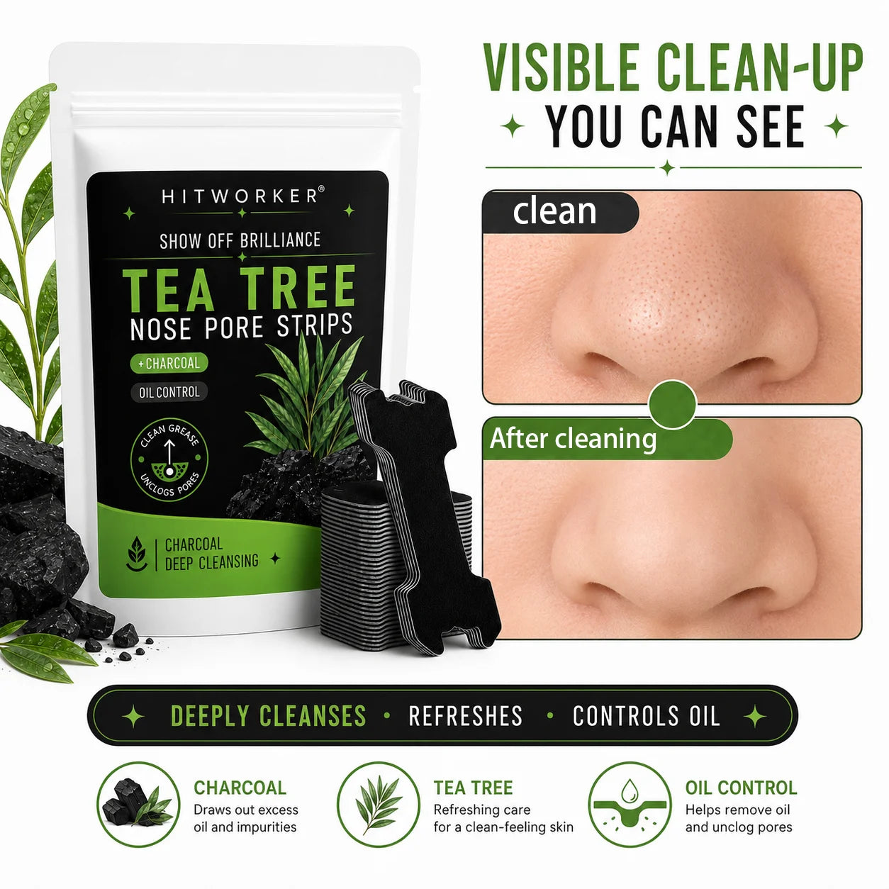 Nose Pore Cleansing Strips