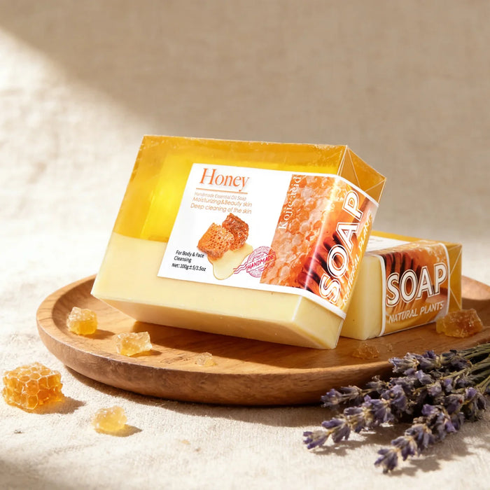 Goat Milk Soap Honey Two Tone Handmade For Oily Skin