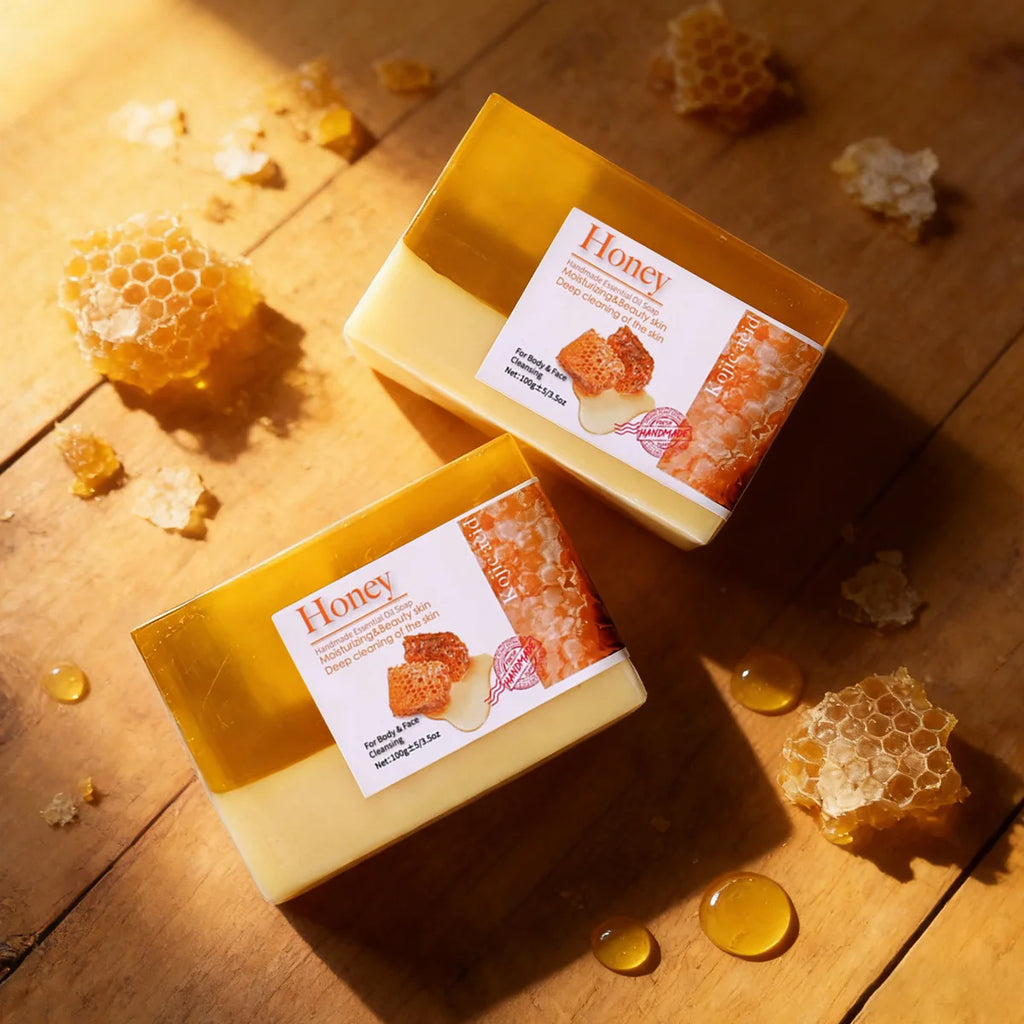 Goat Milk Soap Honey Two Tone Handmade For Oily Skin