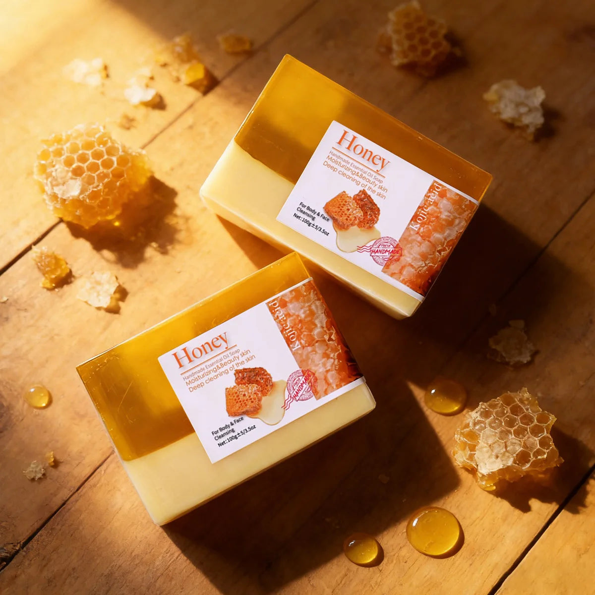 Goat Milk Soap Honey Two Tone Handmade For Oily Skin