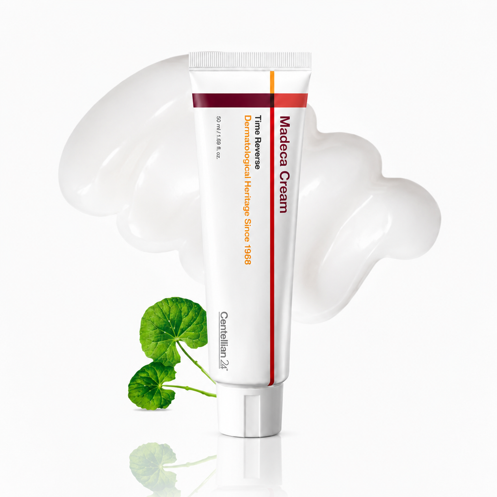 Hydrating firming face cream with cica shown in its product packaging