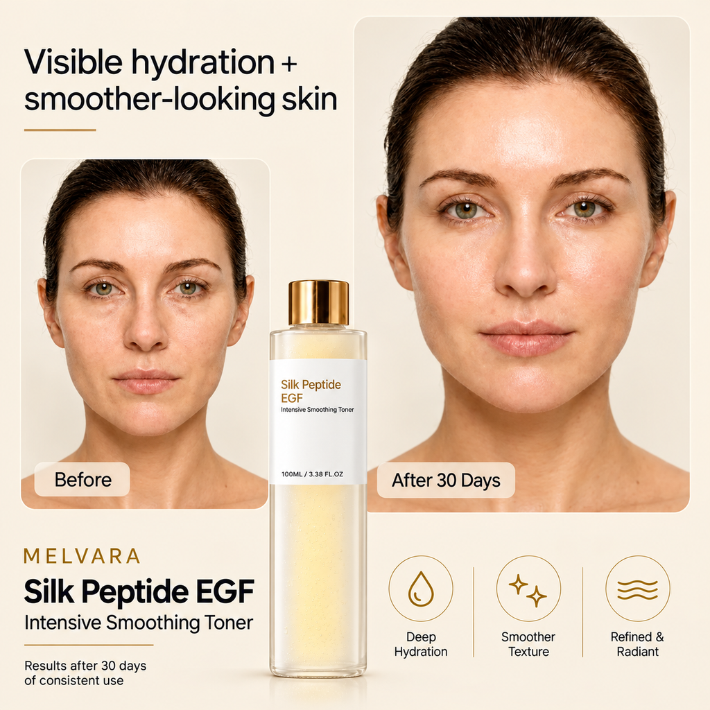EGF peptide firming toner presented for facial care