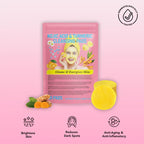 Kojic acid cleansing pads with turmeric and vitamin C packaging