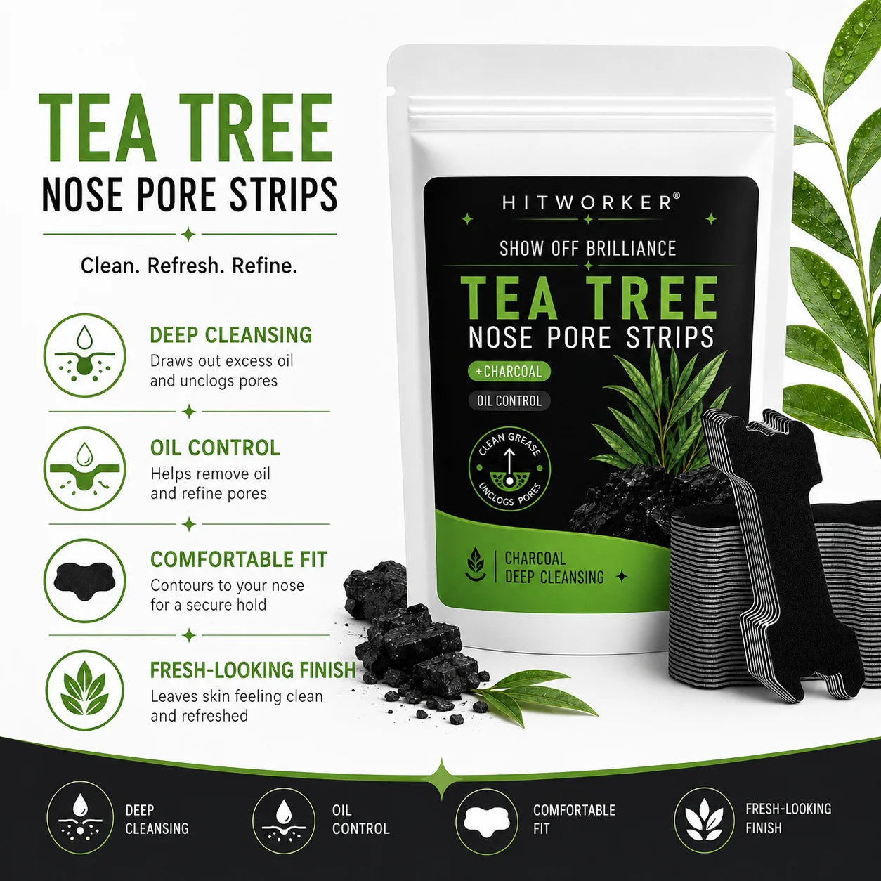 Nose Pore Cleansing Strips