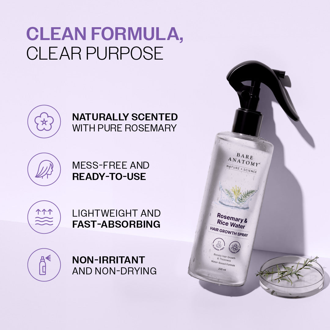 Rosemary Rice Water Hair Growth & Thickness Spray 200ml