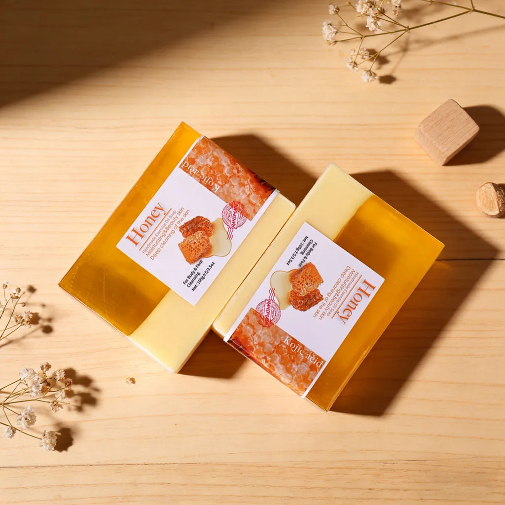 Goat Milk Soap Honey Two Tone Handmade For Oily Skin