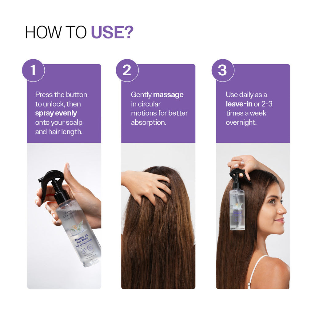 Rosemary Rice Water Hair Growth & Thickness Spray 200ml