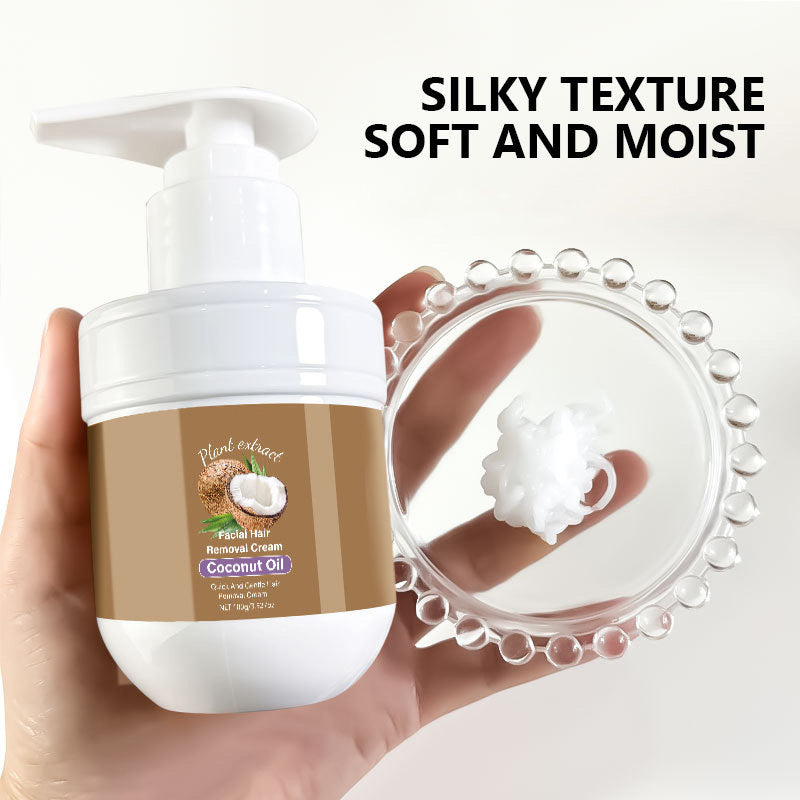 Facial Hair Removal Cream With Coconut Oil And Aloe Vera