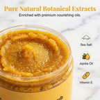 Sea Salt Body Scrub With Turmeric And Jojoba Oil