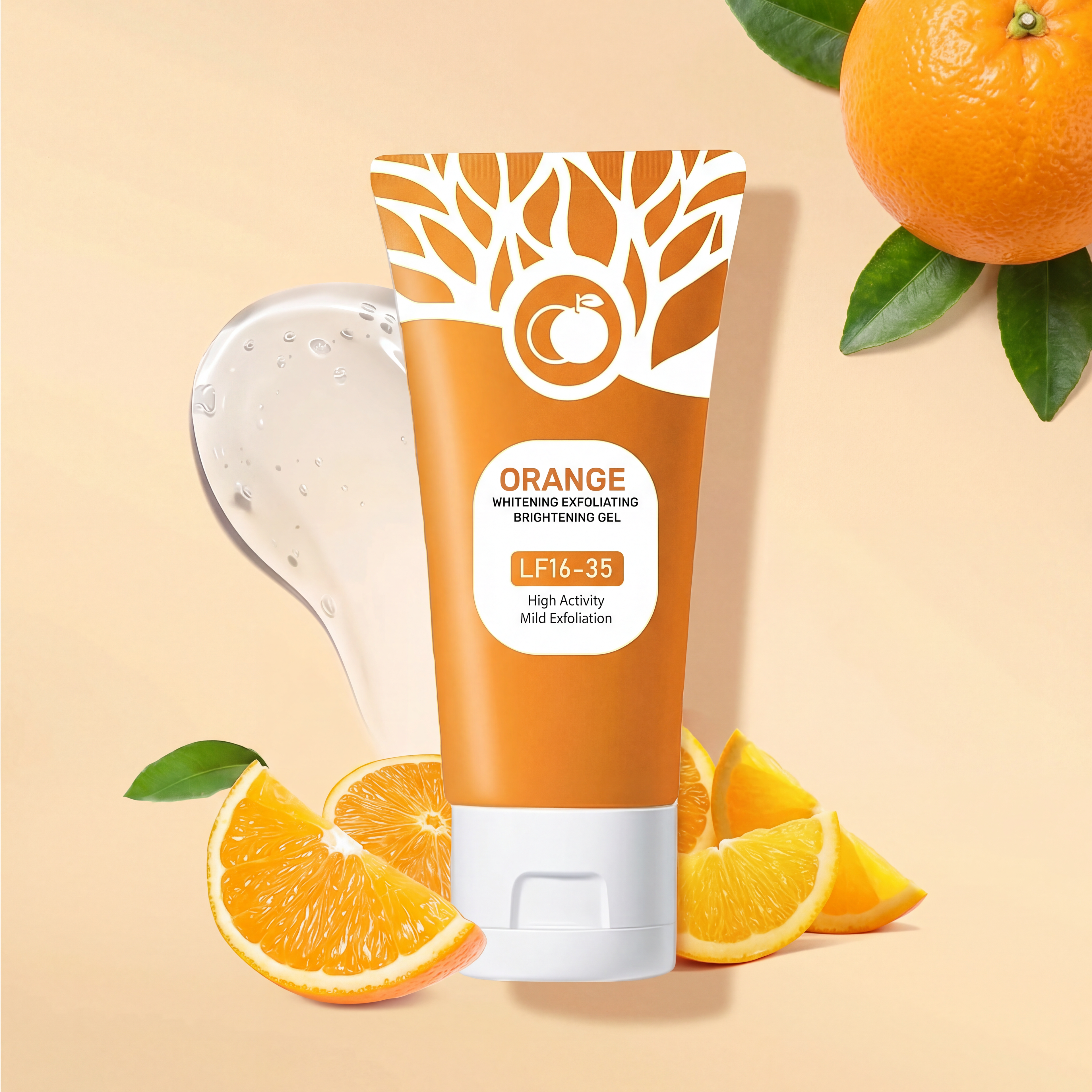 Orange Exfoliating Gel Face Scrub