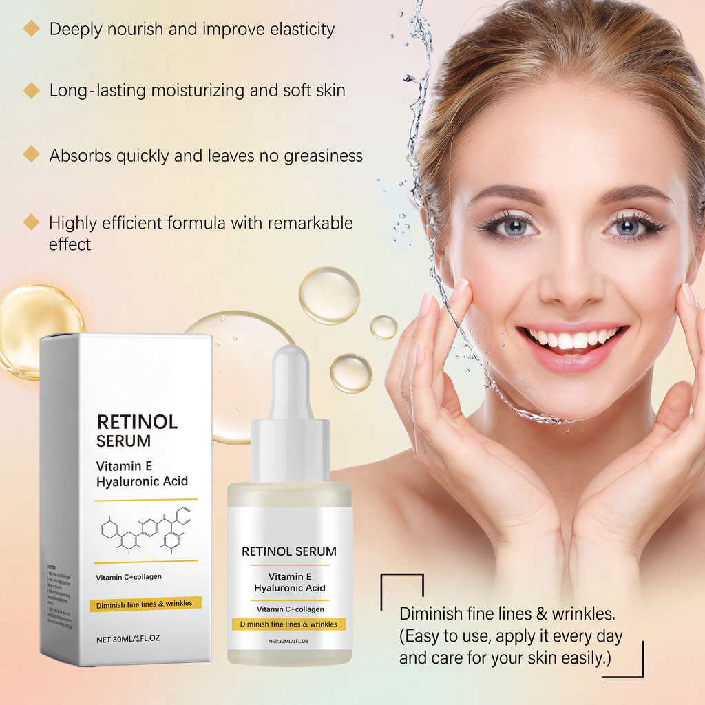 Retinol Anti-Aging Face Serum for Smooth Radiant Skin